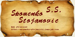 Spomenko Stojanović vizit kartica